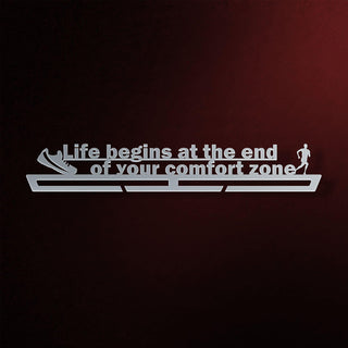 Life Begins At The End Of Your Comfort Zone Éremtartó