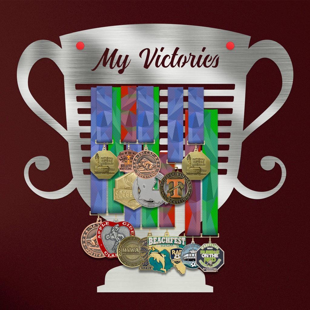 My Victories (Sikereim) Fali Éremtartó V2-Éremakasztó Victory Hangers®