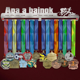 Apa A Bajnok Triatlon Éremtartó - Fali Éremakasztó-Éremakasztó Victory Hangers®