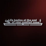 Life Begins At The End Of Your Comfort Zone Éremtartó-Éremakasztó Victory Hangers®