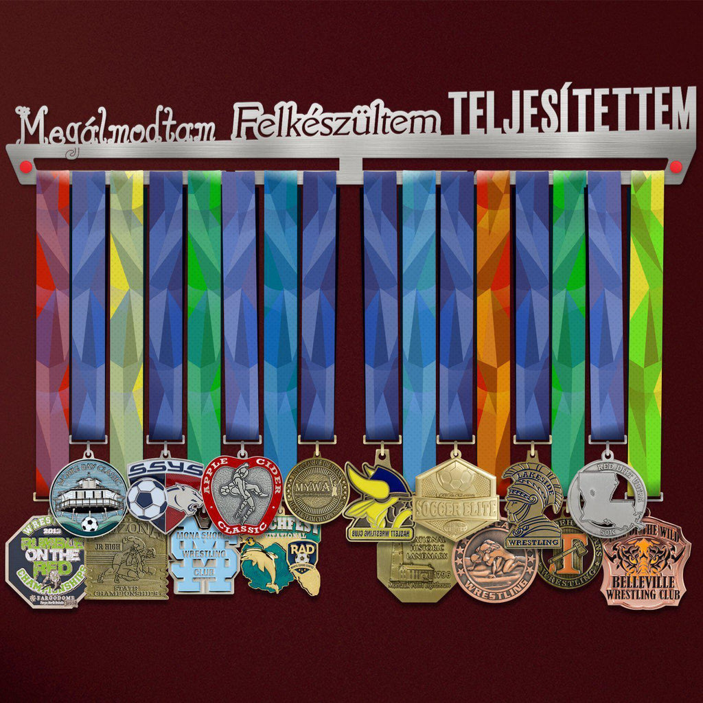 Megálmodtam, felkészültem, teljesítettem Éremtartó - Fali Éremakasztó-Éremakasztó Victory Hangers®