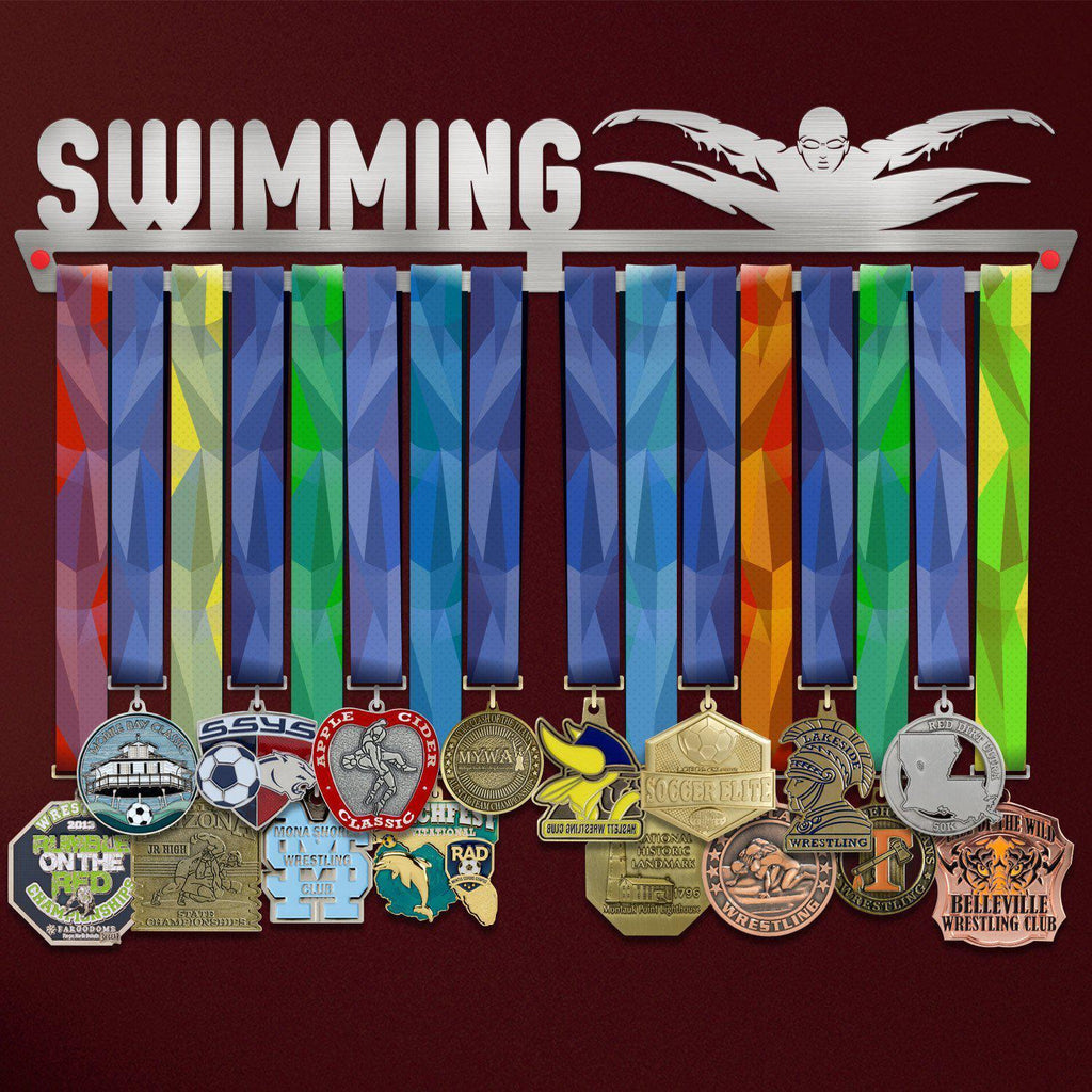 Swimming (Úszás) Éremtartó-Éremakasztó Victory Hangers®