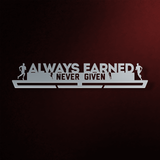 Always Earned Never Given Éremtartó FÉRFI-Éremakasztó Victory Hangers®