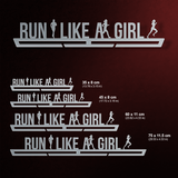 Run Like A Girl Éremtartó-Éremakasztó Victory Hangers®